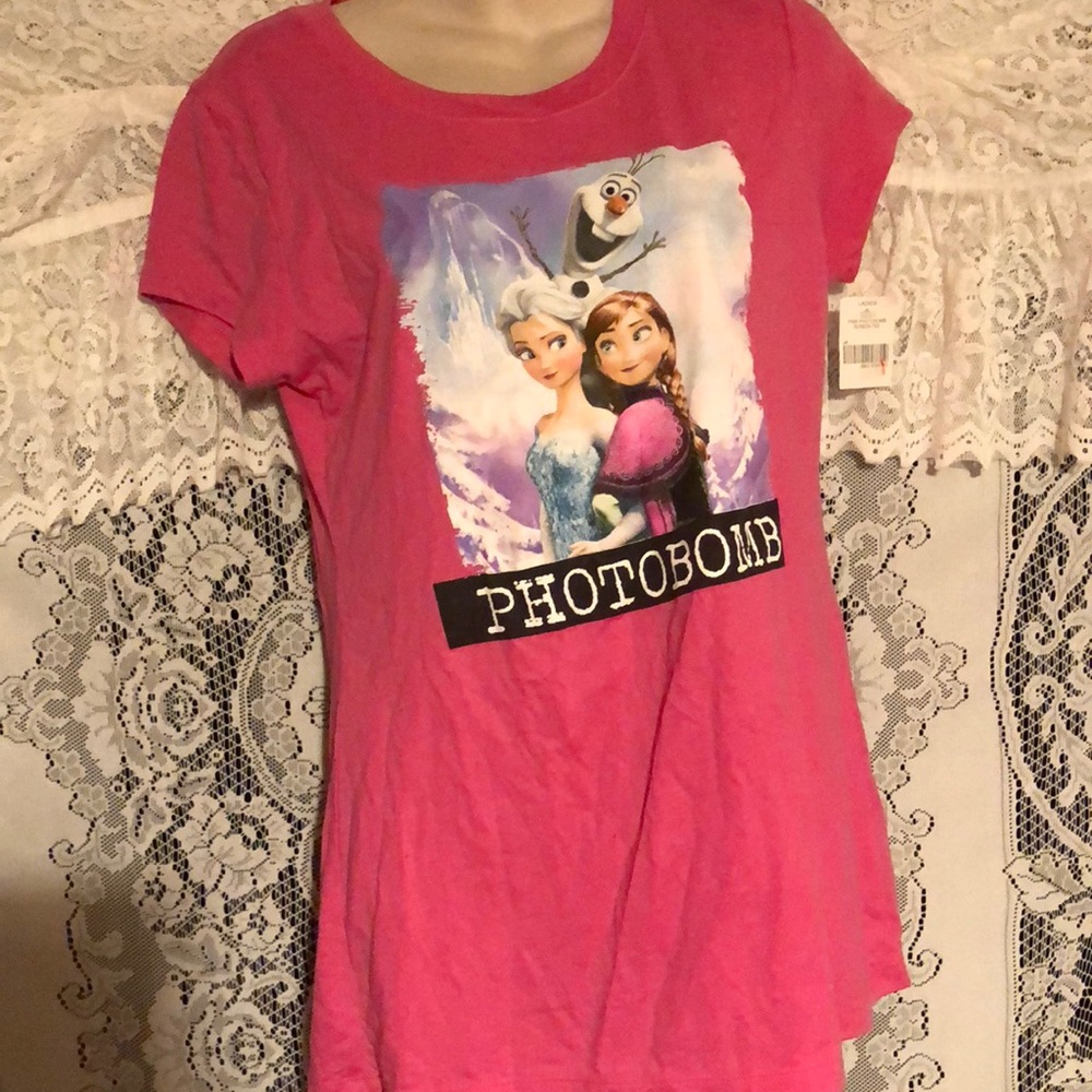 Disney Frozen pink t shirt